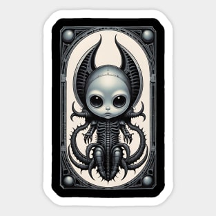 Techno Alien 13 Sticker